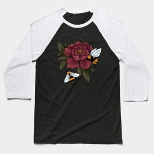 Sweet little funny bee and their flowers Baseball T-Shirt